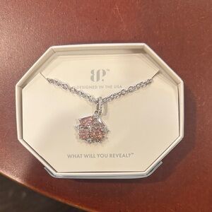 A Hush Between Bells: Rose Quartz on Rhodium